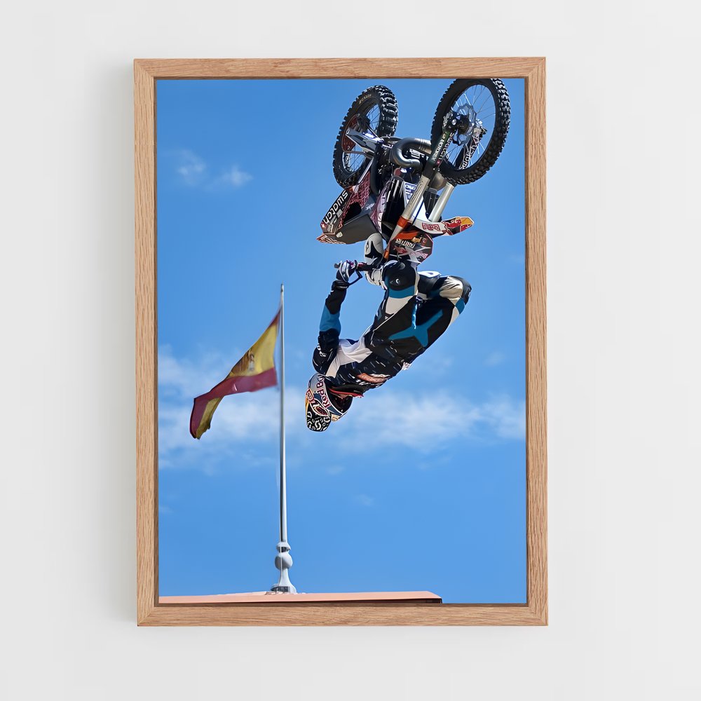 Poster Mat rebeaud – affiche Motocross freestyle (vue 4)